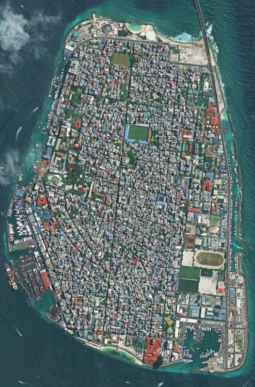 Aerial view of Malé City, Maldives