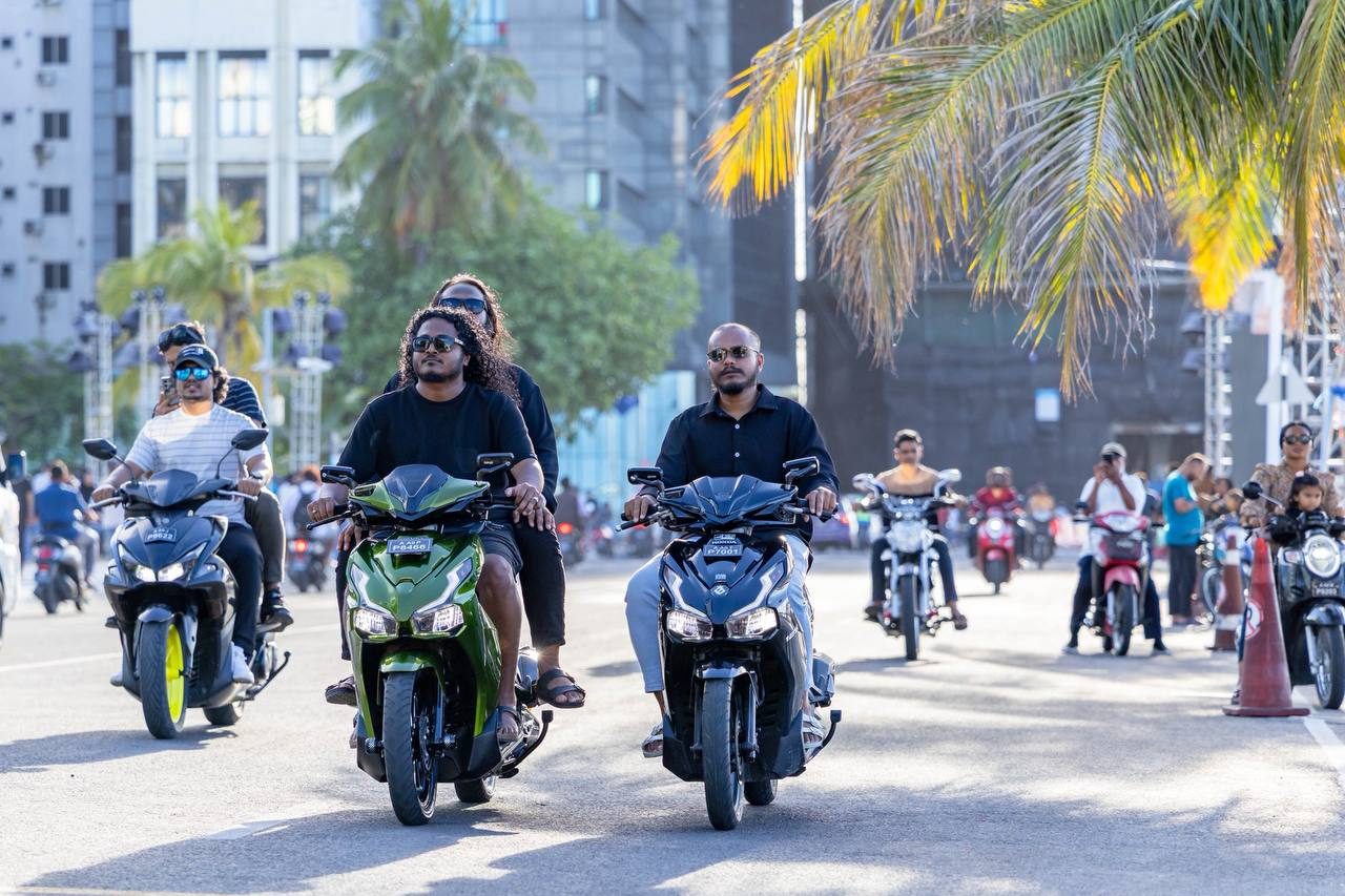 Street life in Malé City, Maldives
